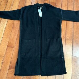 Smartwool Women's Cozy Lodge Merino Wool Sweater Duster (Regular Black, Medium